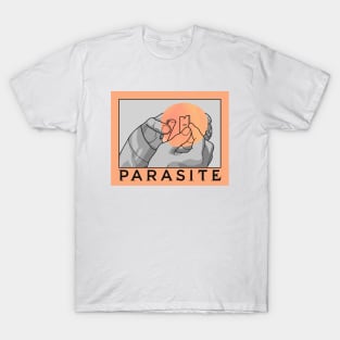 Peach Contour with Title (Parasite) T-Shirt